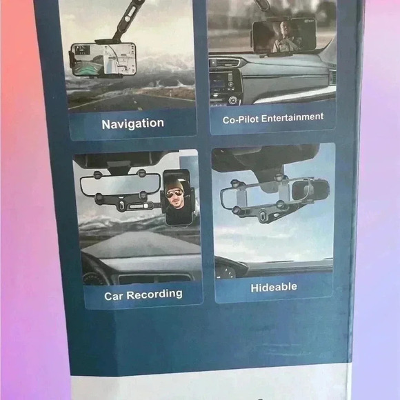 ++FREE w/ + $25 PURCHASE++ Multifunctional rearview mirror cell mobile holder - Picture 9 of 10